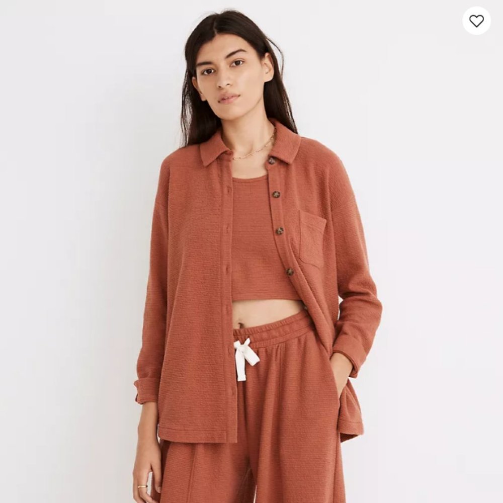 Madewell Textural Knit Shirt-Jacket - NWT